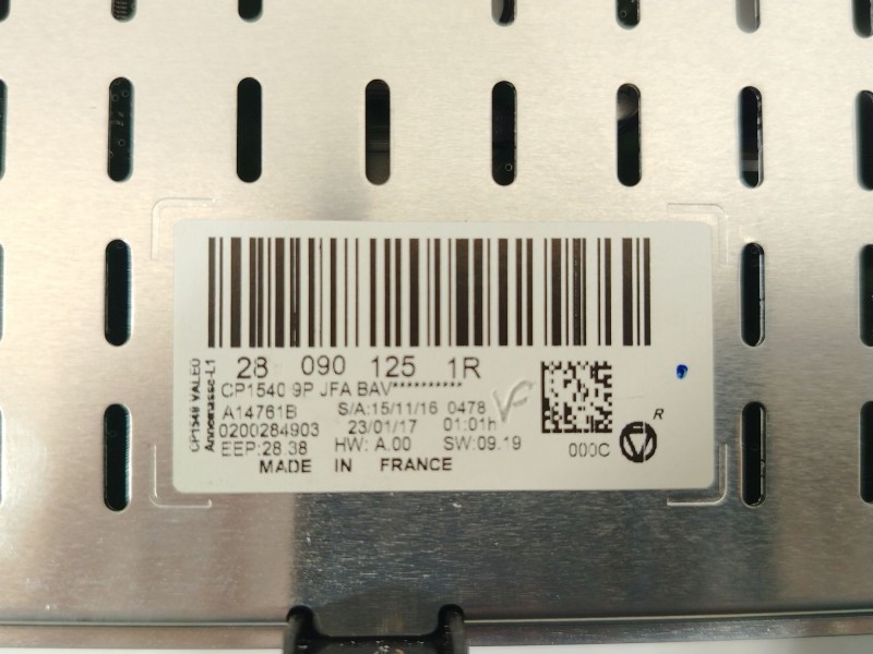 Recambio de pantalla multifuncion para renault grand scénic iv (r9_) 1.5 dci 110 referencia OEM IAM 280901251R  