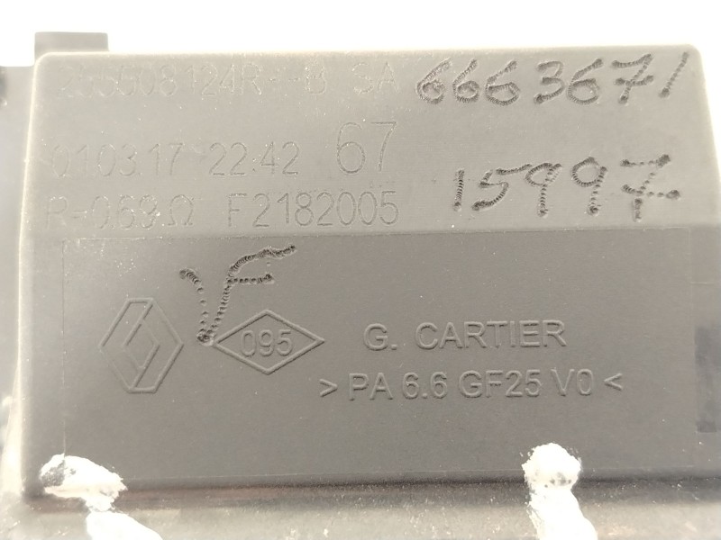 Recambio de resistencia calefaccion para renault grand scénic iv (r9_) 1.5 dci 110 referencia OEM IAM 255508124R  