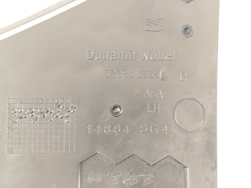 Recambio de rejilla paragolpes izquierda para seat altea (5p1) 2.0 tdi referencia OEM IAM 5P0853665C  