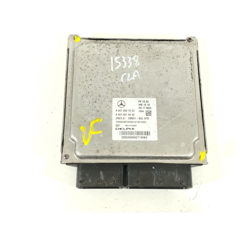 Recambio de centralita motor uce para mercedes-benz cla shooting brake (x117) cla 220 cdi / d (117.903) referencia OEM IAM A6519