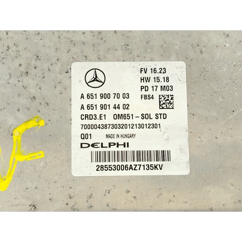 Recambio de centralita motor uce para mercedes-benz cla shooting brake (x117) cla 220 cdi / d (117.903) referencia OEM IAM A6519