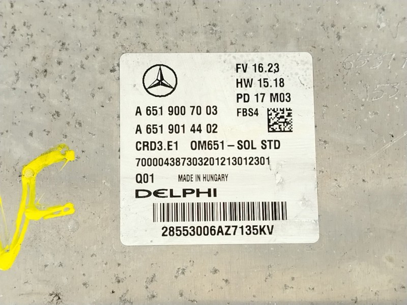 Recambio de centralita motor uce para mercedes-benz cla shooting brake (x117) cla 220 cdi / d (117.903) referencia OEM IAM A6519