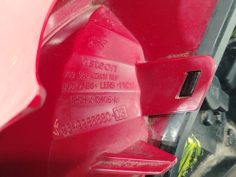 Recambio de piloto trasero izquierdo para peugeot 207/207+ (wa_, wc_) 1.4 16v referencia OEM IAM 9649986680  