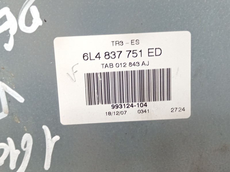 Recambio de elevalunas delantero izquierdo para seat ibiza iii (6l1) 1.4 16v referencia OEM IAM 6L4837751ED 6L2959802A 6L4837755