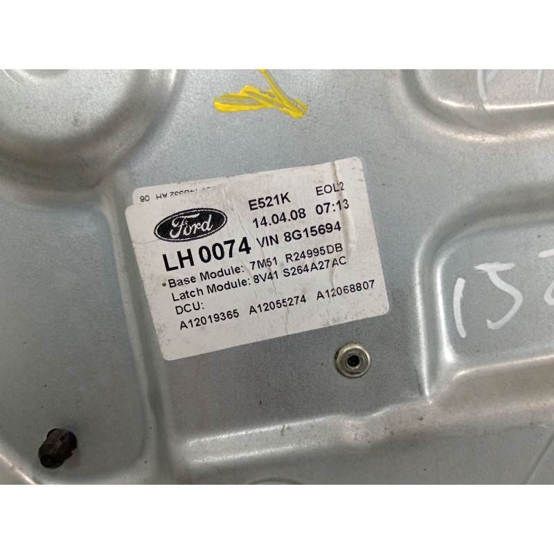 Recambio de elevalunas trasero izquierdo para ford kuga i 2.0 tdci referencia OEM IAM 7M51R045H23A 7M51R24995DB 7M5T14B534AC