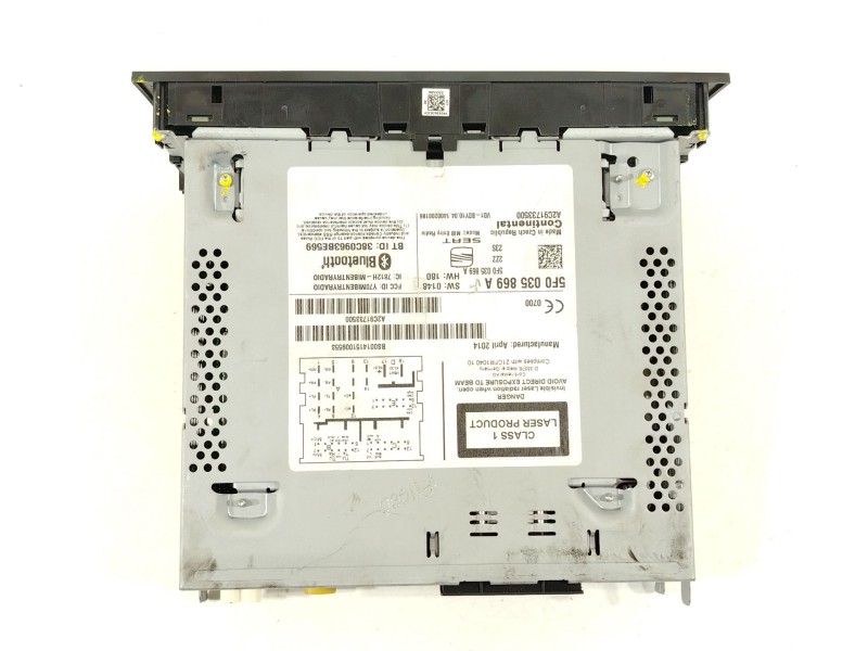 Recambio de sistema audio / radio cd para seat leon (5f1) i-tech referencia OEM IAM 5F0035869A A2C91733500 