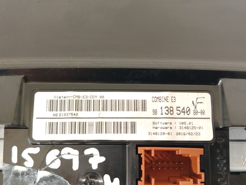 Recambio de cuadro instrumentos para citroën c4 cactus 1.6 bluehdi 100 referencia OEM IAM 9813854080  