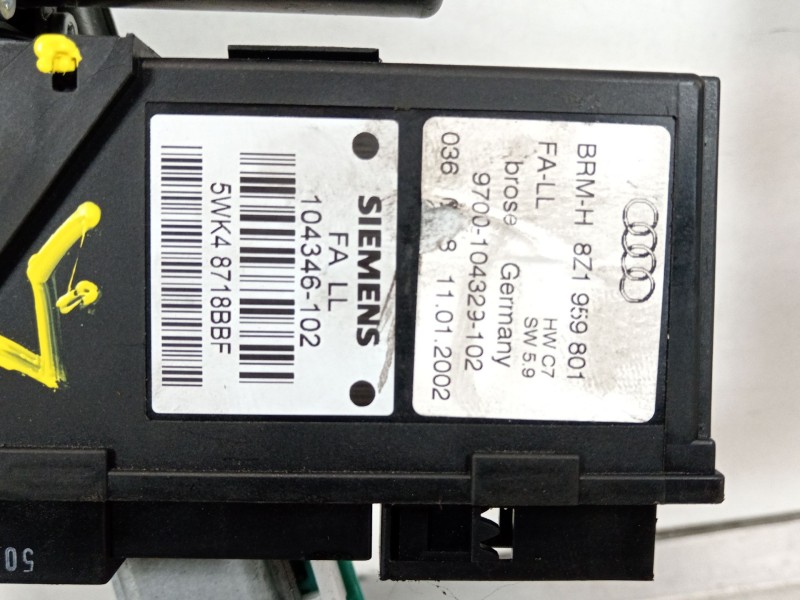 Recambio de elevalunas delantero izquierdo para audi a2 (8z) 1.4 tdi (55kw) referencia OEM IAM 8Z0837753 8Z1959801 