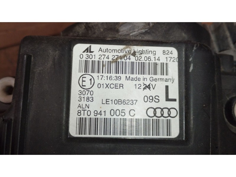 Recambio de faro izquierdo para audi a5 sportback (8ta) 3.0 tdi referencia OEM IAM 8T0941005C 8K0941597E 4G0907697D