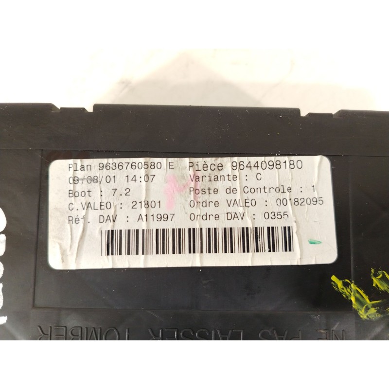 Recambio de caja reles / fusibles para peugeot 307 (3a/c) 2.0 hdi 90 referencia OEM IAM 9644098180 9636760580 