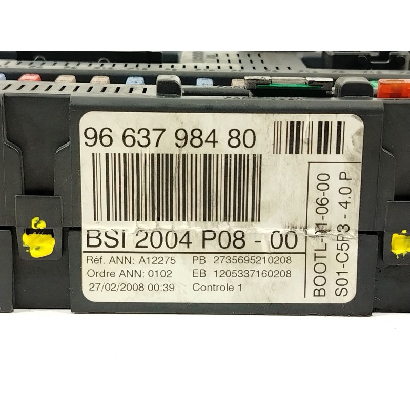 Recambio de caja reles / fusibles para citroën c4 i (lc_) 1.6 hdi referencia OEM IAM 9663798480 BSI2004P08 