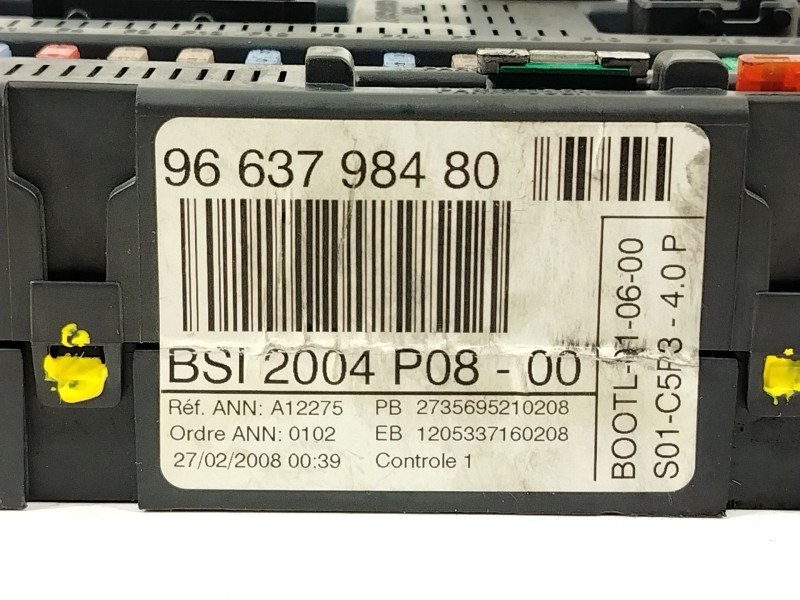 Recambio de caja reles / fusibles para citroën c4 i (lc_) 1.6 hdi referencia OEM IAM 9663798480 BSI2004P08 