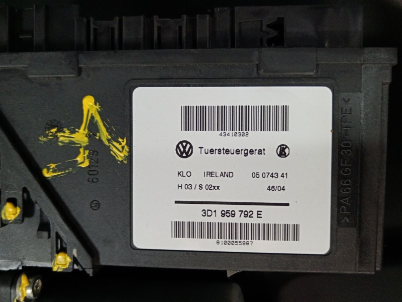 Recambio de elevalunas delantero derecho para volkswagen touareg (7la) tdi r5 referencia OEM IAM 7L0837462F 7L0959702G 3D1959792