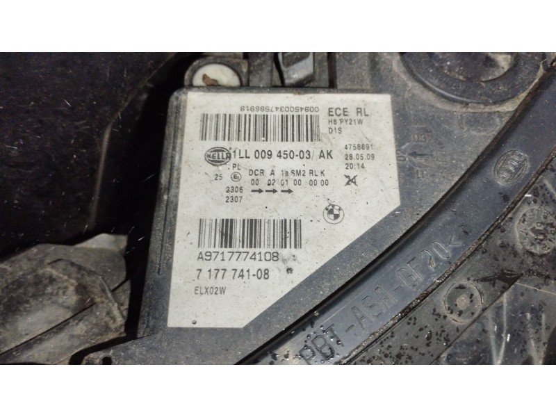 Recambio de faro izquierdo para bmw 5 touring (e61) 520 d referencia OEM IAM 7177741 5DV009000 63127177729