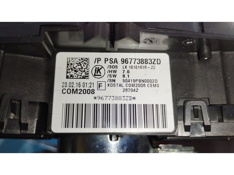 Recambio de mando luces para citroën ds3 (sa_) 1.6 bluehdi 100 referencia OEM IAM 96773883ZD  