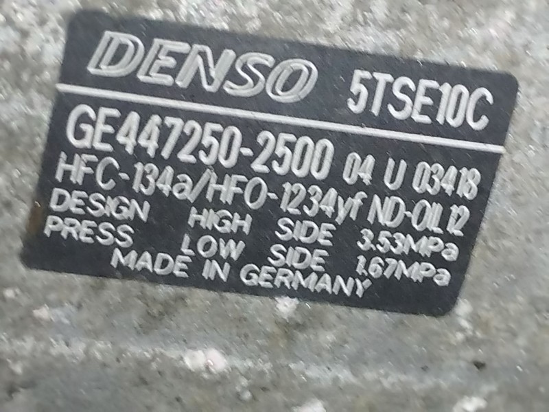 Recambio de compresor aire acondicionado para toyota yaris active referencia OEM IAM 4472502500 5TSE10C 883100DA90