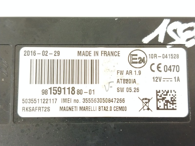 Recambio de modulo electronico para citroën ds3 (sa_) 1.6 bluehdi 100 referencia OEM IAM 9815911880  