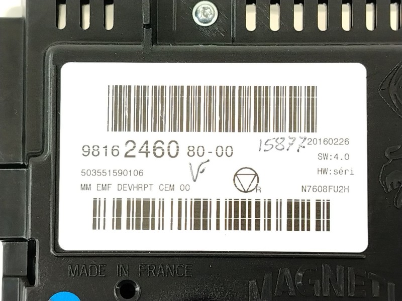 Recambio de pantalla multifuncion para citroën ds3 (sa_) 1.6 bluehdi 100 referencia OEM IAM 9816246080  