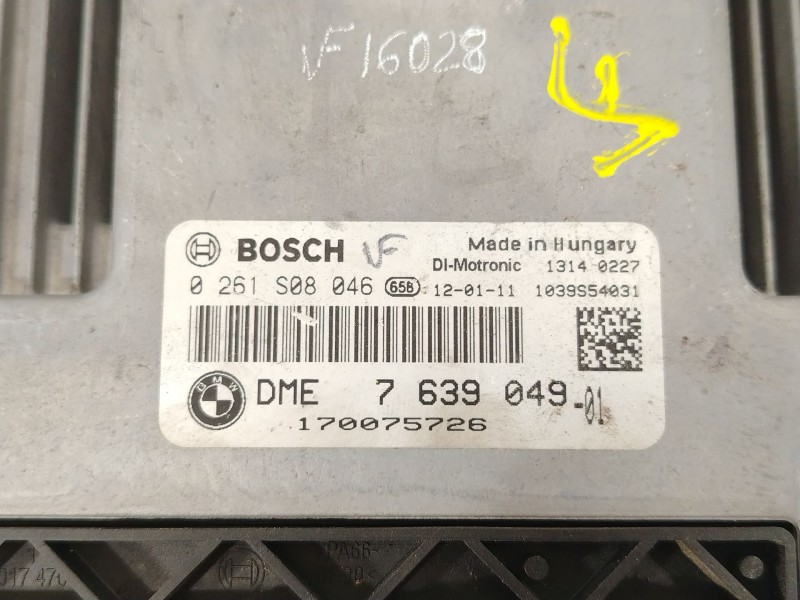 Recambio de centralita motor uce para mini mini (r56) cooper s referencia OEM IAM 7639049 0261S08046 