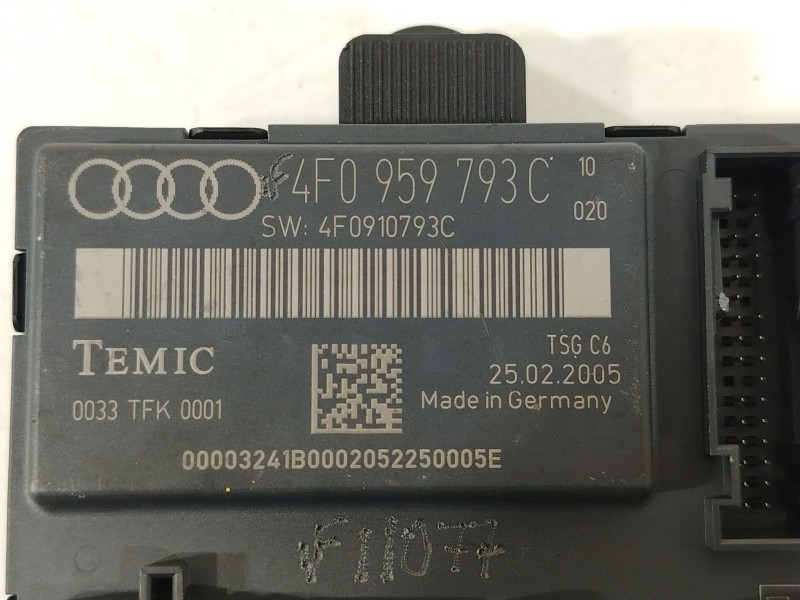 Recambio de modulo confort para audi a6 avant (4f5) 3.0 tdi quattro referencia OEM IAM 4F0959793C 4F0910793C 
