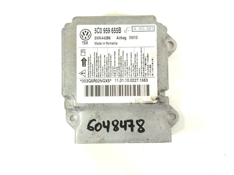 Recambio de centralita airbag para volkswagen golf vi (5k1) advance bluemotion referencia OEM IAM 5C0959655B 5WK44286 