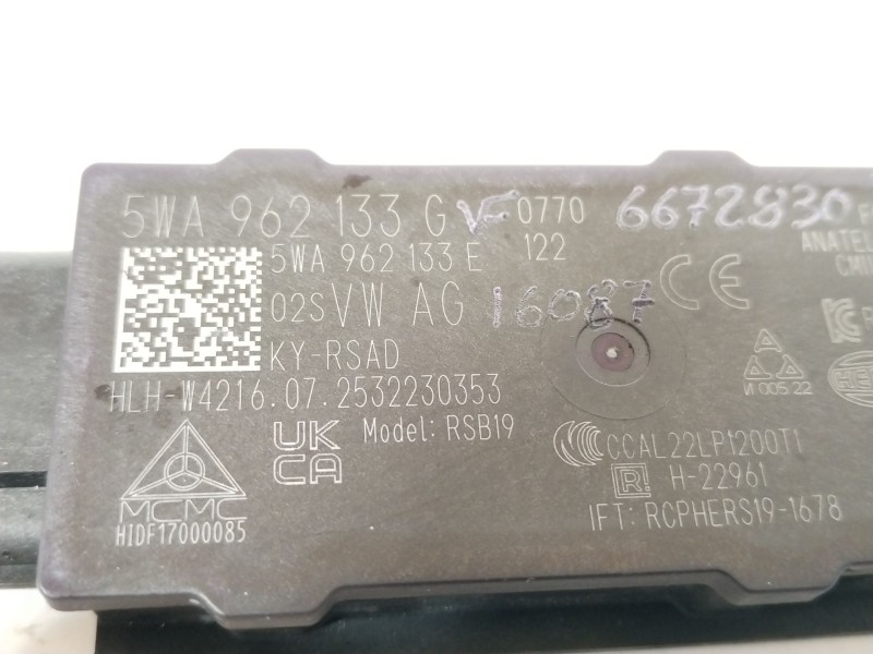 Recambio de antena para cupra formentor (km7) 1.4 e-hybrid referencia OEM IAM 5WA962133G  