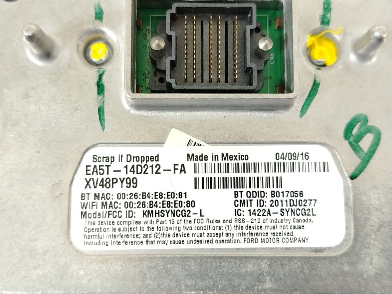 Recambio de sistema navegacion gps para ford focus lim. titanium referencia OEM IAM F1ET14F239AA EA5T14D212FA 