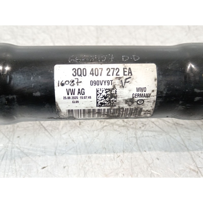 Recambio de transmision delantera derecha para cupra formentor (km7) 1.4 e-hybrid referencia OEM IAM 3Q0407272EA  