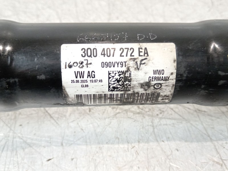 Recambio de transmision delantera derecha para cupra formentor (km7) 1.4 e-hybrid referencia OEM IAM 3Q0407272EA  