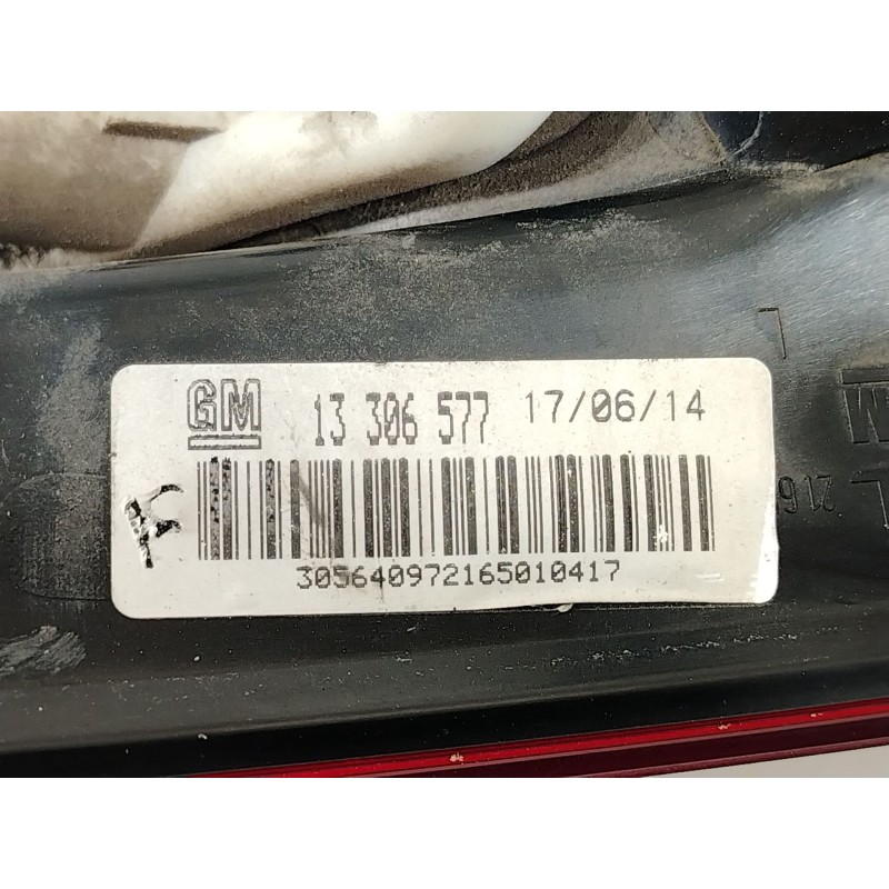 Recambio de piloto trasero izquierdo para opel astra j (p10) 1.6 cdti (68) referencia OEM IAM 13306577 13319949 