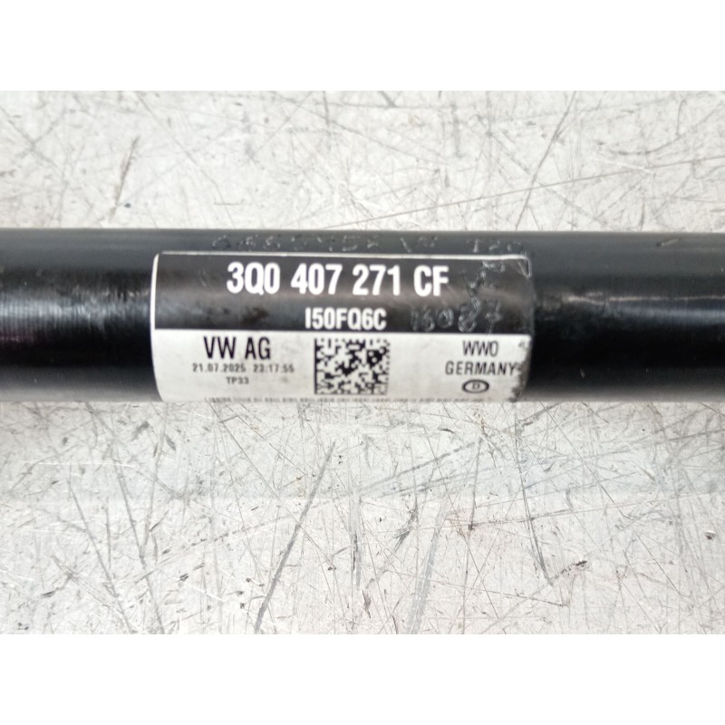 Recambio de transmision delantera izquierda para cupra formentor (km7) 1.4 e-hybrid referencia OEM IAM 3Q0407271CF  