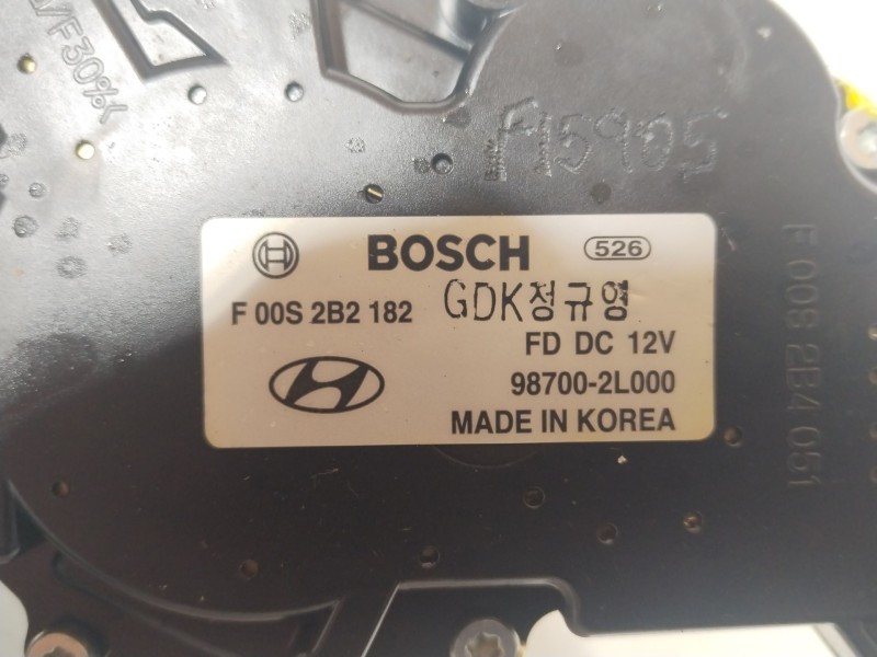 Recambio de motor limpia trasero para hyundai i30 (gd) 1.6 crdi referencia OEM IAM 987002L000 F00S2B2182 