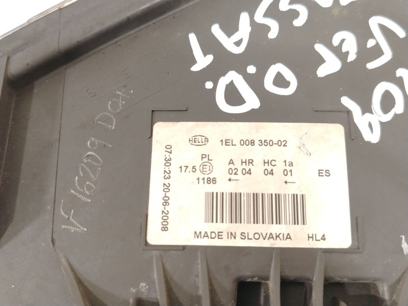 Recambio de faro derecho para volkswagen passat b5.5 (3b3) 1.9 tdi referencia OEM IAM 1EL008350 3B0941016AN 