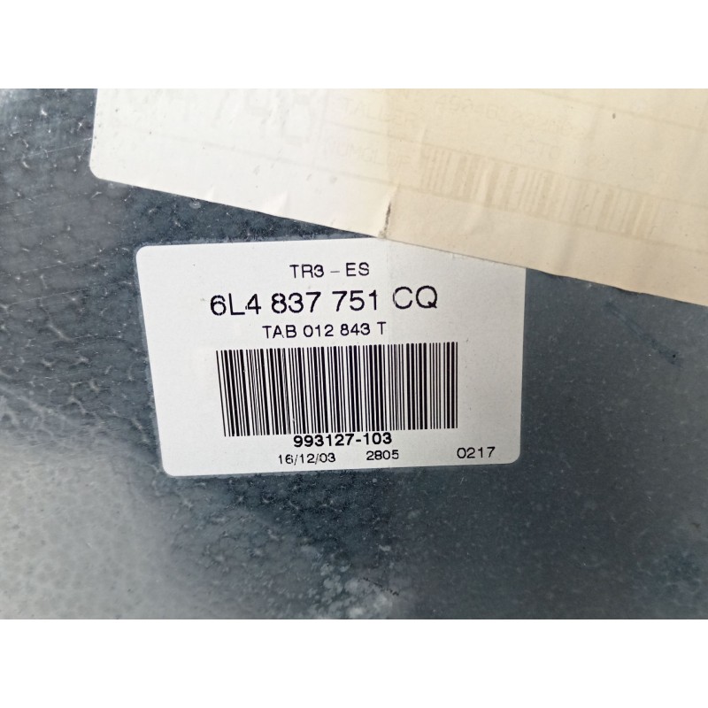 Recambio de elevalunas delantero izquierdo para seat ibiza iii (6l1) 1.4 16v referencia OEM IAM 6L4837751CQ 6L4837755P 6Q2959802