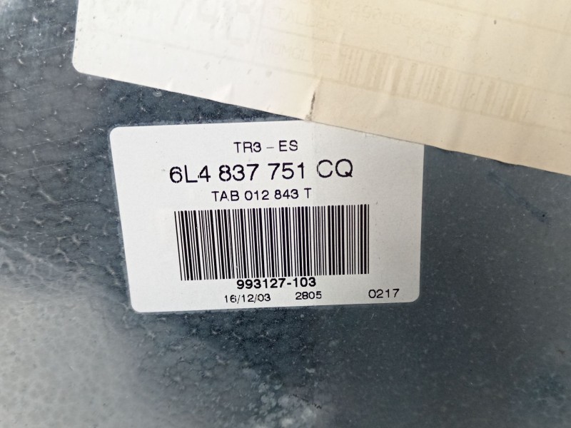 Recambio de elevalunas delantero izquierdo para seat ibiza iii (6l1) 1.4 16v referencia OEM IAM 6L4837751CQ 6L4837755P 6Q2959802