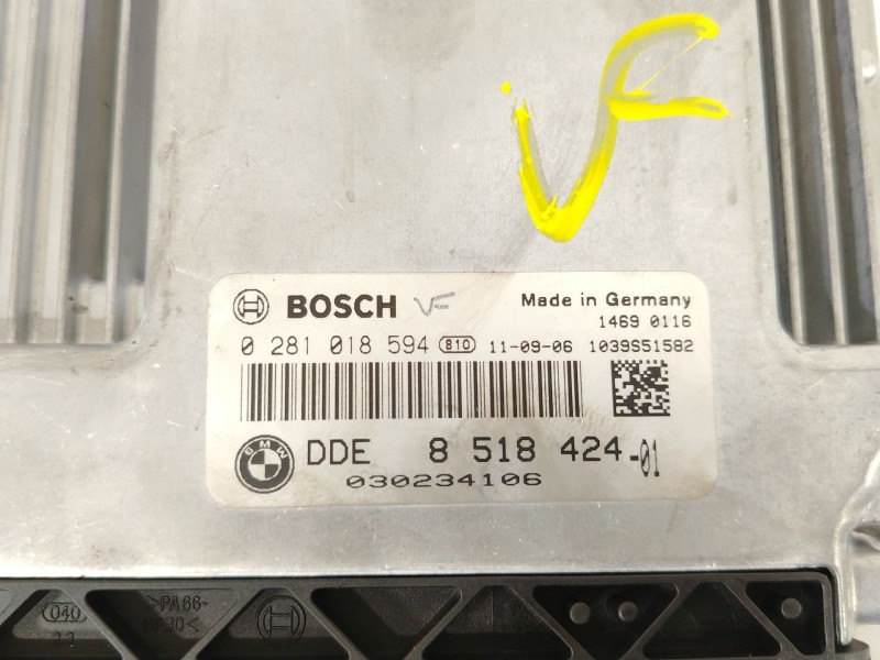 Recambio de centralita motor uce para bmw 1 (f20) 116 d referencia OEM IAM 8518424 0281018594 13618576341