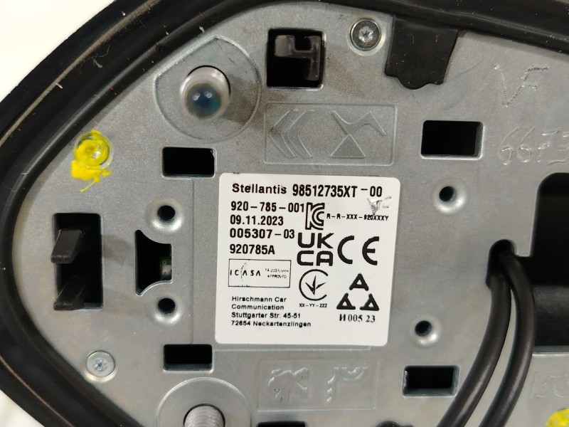 Recambio de antena para opel corsa f (p2jo) 1.2 (68) referencia OEM IAM 98512735XT  