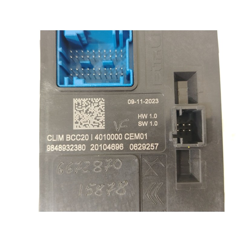 Recambio de modulo electronico para opel corsa f (p2jo) 1.2 (68) referencia OEM IAM 9848932380  