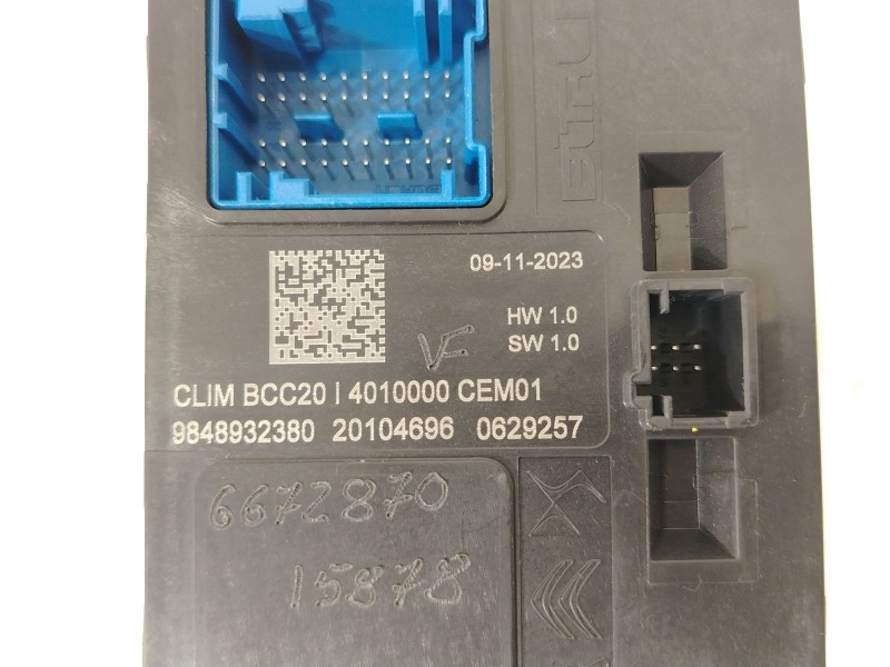 Recambio de modulo electronico para opel corsa f (p2jo) 1.2 (68) referencia OEM IAM 9848932380  