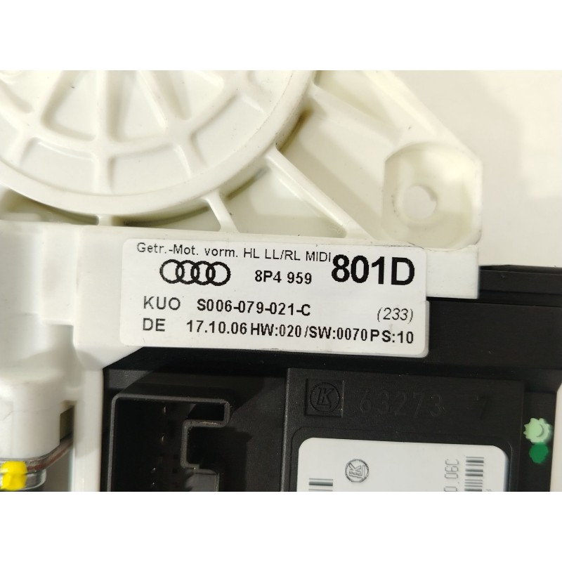 Recambio de motor elevalunas trasero izquierdo para audi a3 (8p1) 1.6 fsi referencia OEM IAM 8P4959801D 0130822263 