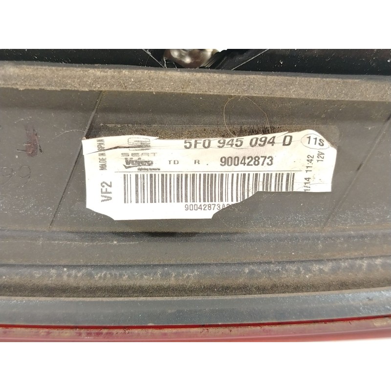 Recambio de piloto trasero derecho en porton para seat leon (5f1) 1.6 tdi referencia OEM IAM 5F0945094D  