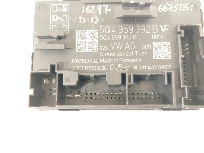 Recambio de modulo confort para seat leon (5f1) 1.6 tdi referencia OEM IAM 5Q4959392B  