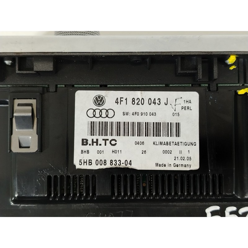 Recambio de mando climatizador para audi a6 avant (4f5) 3.0 tdi quattro referencia OEM IAM 4F1820043J 5HB008833 