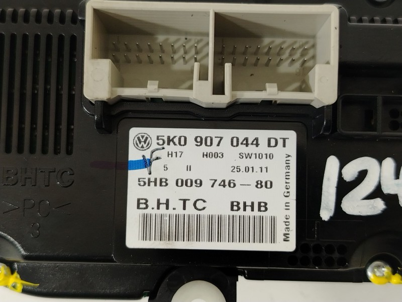 Recambio de mando climatizador para volkswagen golf vi (5k1) advance bluemotion referencia OEM IAM 5K0907044DT  