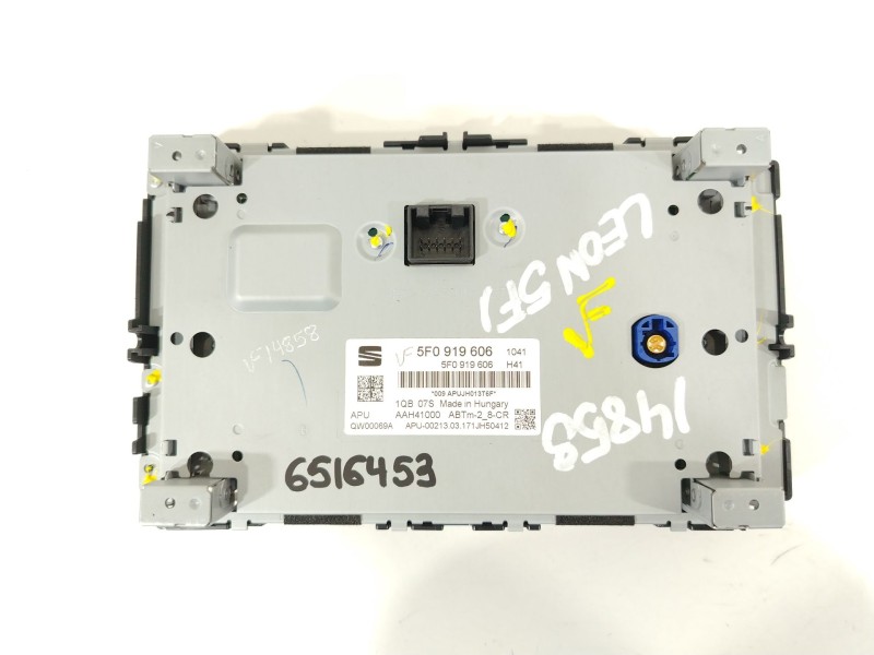Recambio de pantalla multifuncion para seat leon (5f1) 1.6 tdi referencia OEM IAM 5F0919606  