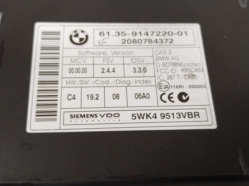 Recambio de modulo confort para bmw 1 (e87) 118 d referencia OEM IAM 61359147220 5WK49513VBR 2080784372