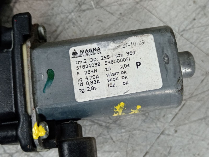 Recambio de elevalunas delantero derecho para fiat 500 (312_) 1.2 (312axa1a) referencia OEM IAM 51824038 5360000FI 