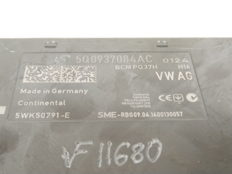 Recambio de modulo electronico para seat leon (5f1) i-tech referencia OEM IAM 5Q0937084AC 5WK50791E 