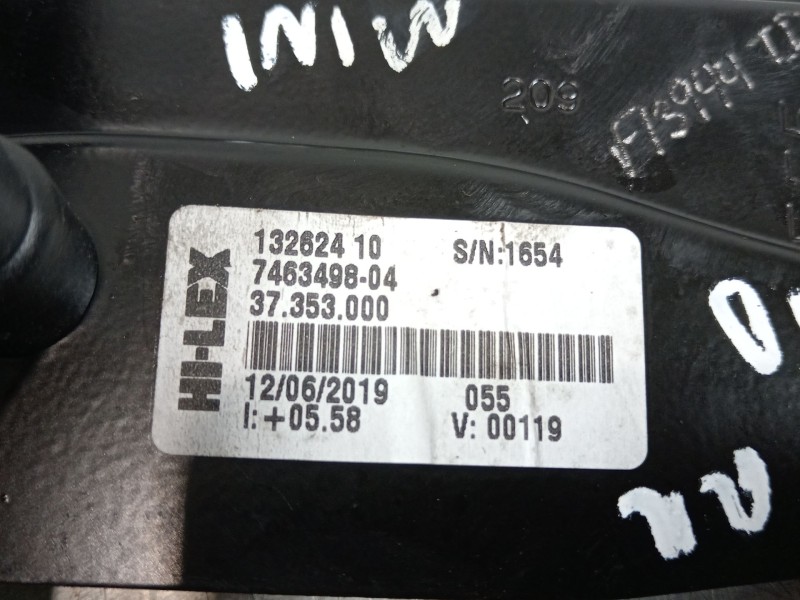 Recambio de elevalunas trasero derecho para mini mini (f55) one referencia OEM IAM 51357490208 13262410 