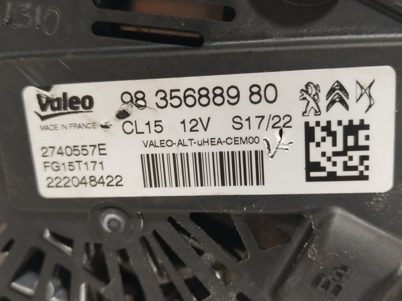 Recambio de alternador para citroën c4 spacetourer (3d_) 1.2 puretech 130 referencia OEM IAM 9835688980  